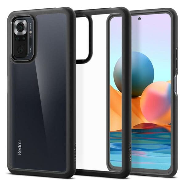 Spigen Ultra Hybrid Case Θήκη προστασίας για Redmi Note 10 Pro σε χρώμα Clear/Black Matte (ACS02845)