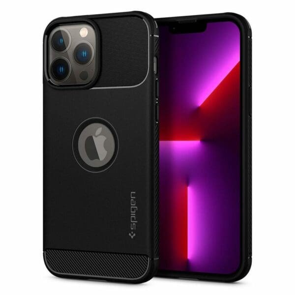 Spigen Rugged Armor Case Θήκη προστασίας για Apple iPhone 13 Pro Max σε χρώμα μαύρο (ACS03200)