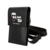 Karl Lagerfeld Wallet Embossed K+C Bag Τσαντάκι clutch κατάλληλο για smartphone (Black - KLWBSAKCHSK)