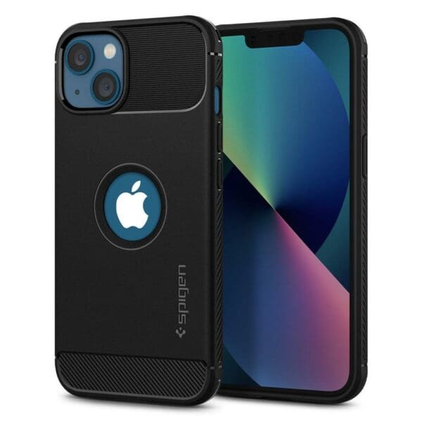 Spigen Rugged Armor Case Θήκη προστασίας για Apple iPhone 13 σε χρώμα μαύρο (ACS03518 )