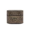 Guess Triangle Logo PU Leather Case Θήκη προστασίας από μαλακή δερματίνη Saffiano για Apple Airpods Pro (Brown – GUACAPVSATML4GB)