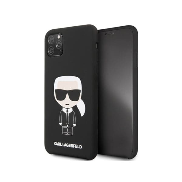 Karl Lagerfeld Ikonik Case Karl's Head Θήκη προστασίας από σιλικόνη – Apple iPhone 11 Pro Max (Μαύρο)