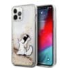 Karl Lagerfeld "Choupette Fun" Hard Case Θήκη προστασίας από σιλικόνη – iPhone 12 Pro Max (Clear/Glitter Gold)