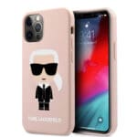 Karl Lagerfeld 3D Rubber Case Karl's Head Θήκη προστασίας από σιλικόνη – iPhone 12 Pro Max (Ροζ - KLHCP12LSLFKPI)