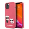 Karl Lagerfeld Silicone Case Karl+Choupette Θήκη προστασίας από σιλικόνη – iPhone 13 (Fuchsia)
