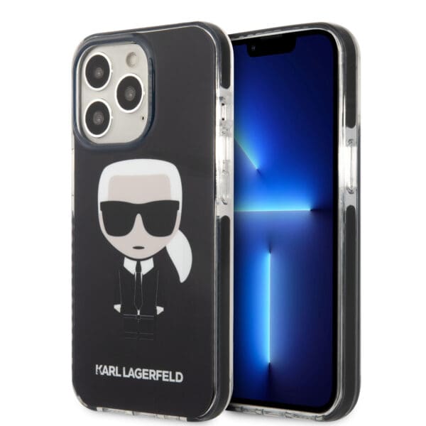 Karl Lagerfeld Ikonik Case Karl's Head Θήκη προστασίας από σκληρό πλαστικό – iPhone 13 Pro Max (Μαύρο - KLHCP13XTPEIKK)