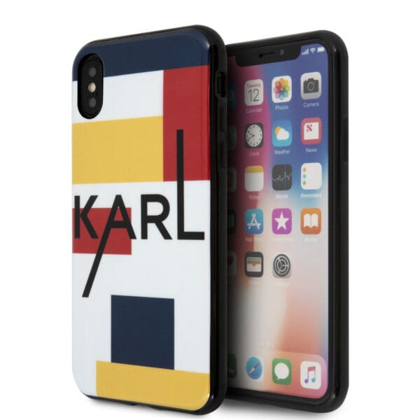 Karl Lagerfeld "Bauhaus Style" Multicolor Case Θήκη προστασίας από σιλικόνη – iPhone X/Xs
