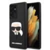 Karl Lagerfeld Liquid Silicone Case Karl's Head Θήκη προστασίας από σιλικόνη – Samsung S21 Ultra (Μαύρο - KLHCS21LKH3DBK)