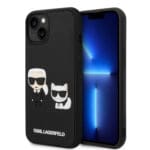 Karl Lagerfeld 3D Rubber Case Karl & Choupette Θήκη προστασίας από σιλικόνη – iPhone 14 Plus (Μαύρο - KLHCP14M3DRKCK)