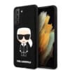 Karl Lagerfeld Liquid Silicone Case Karl's Head Θήκη προστασίας από σιλικόνη – Samsung S21 Plus G996 (Μαύρο - KLHCS21MSLFKBK)