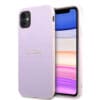 Guess Hot Stamp/Metal Logo Saffiano Leather Case Θήκη προστασίας – iPhone 11 (Purple)