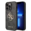 Guess "4G Logo Collection" Hard Case PU Leather Θήκη προστασίας από δερματίνη – iPhone 14 Pro Max (Γκρι)