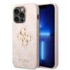 Guess "4G Logo Collection" Hard Case PU Leather Θήκη προστασίας από δερματίνη – iPhone 14 Pro Max (Ροζ)