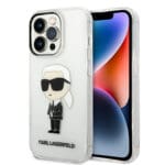 Karl Lagerfeld Ikonik Back Cover Case Karl Διάφανη θήκη προστασίας από TPU / PC – iPhone 14 Pro (Clear)