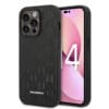 Karl Lagerfeld Monogram Stripe Back Cover PU Leather Case Θήκη προστασίας από δερματίνη – iPhone 14 Pro (Μαύρο - KLHCP14LSAKLHPK)
