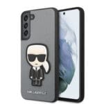 Karl Lagerfeld Ikonik Patch Saffiano Hard Case Θήκη προστασίας από δερματίνη – Samsung Galaxy S22 Plus (γκρι – KLHCS22MOKPG)
