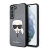 Karl Lagerfeld Saffiano Leather Hard Case Karl's Head Θήκη προστασίας από δερματίνη – Samsung Galaxy S22 Plus (γκρι - KLHCS22MSAKHSL)