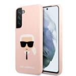 Karl Lagerfeld Saffiano Leather Hard Case Karl's Head Θήκη προστασίας από σιλικόνη – Samsung Galaxy S22 Plus (ροζ - KLHCS22MSLKHPI)