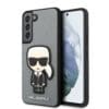 Karl Lagerfeld Ikonik Patch Saffiano Hard Case Θήκη προστασίας από δερματίνη – Samsung Galaxy S22 5G (γκρι – KLHCS22SOKPG)