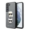 Karl Lagerfeld Ikonik Karl & Choupette Head Saffiano Hard Case Θήκη προστασίας από δερματίνη – Samsung Galaxy S22 5G (γκρι – KLHCS22SSAKICKCSL)