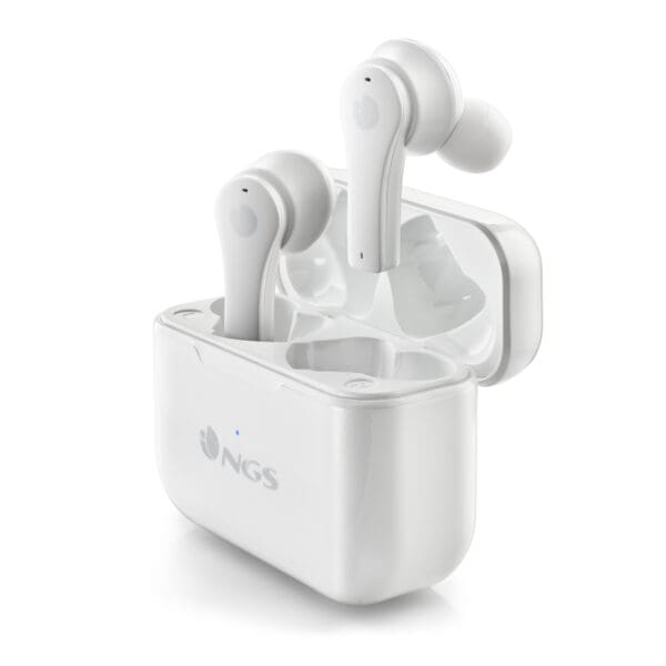 NGS Artica Bloom In-Ear Bluetooth 5.0 Ασύρματα Ακουστικά με θήκη φόρτισης σε λευκό χρώμα