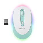 NGS Smog Mint-RB Multimode Mouse Επαναφορτιζόμενο Ασύρματο Ποντίκι με φωτισμό LED σε χρώμα μέντας