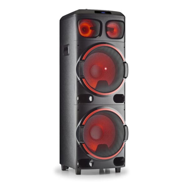 NGS Wild Dub 3 Ηχοσύστημα Karaoke με μικρόφωνο και φωτορυθμικό ισχύος 1200W σε μαύρο χρώμα