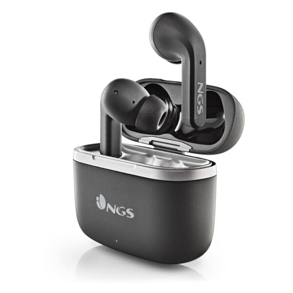 NGS Artica Crown In-Ear Bluetooth 5.0 Ασύρματα Ακουστικά με θήκη φόρτισης σε μαύρο χρώμα