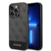 Guess "4G Logo Collection" Printed Stripe Θήκη προστασίας από δερματίνη – iPhone 14 Pro Max  (Γκρι)