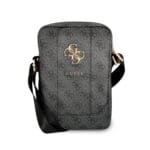 Guess 4G Big metal logo Tablet Bag- Τσαντάκι από δερματίνη κατάλληλο για tablet 10" (Grey - GUTB10G4GFGR)