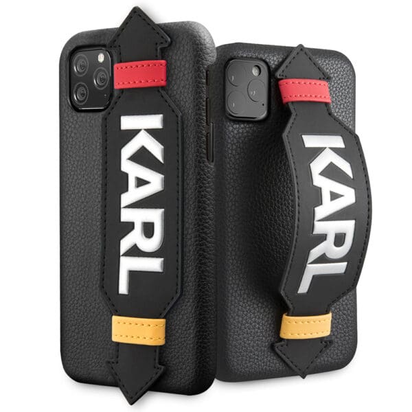 Karl Lagerfeld "Elastic Strap" Hard Case Θήκη προστασίας από σιλικόνη – iPhone 11 pro (Black)