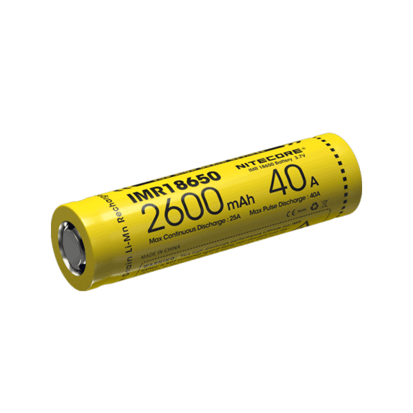 Nitecore IMR18650 Επαναφορτιζόμενη Μπαταρία Li-Ion Τύπου IMR18650 Χωρητικότητας 2600mAh