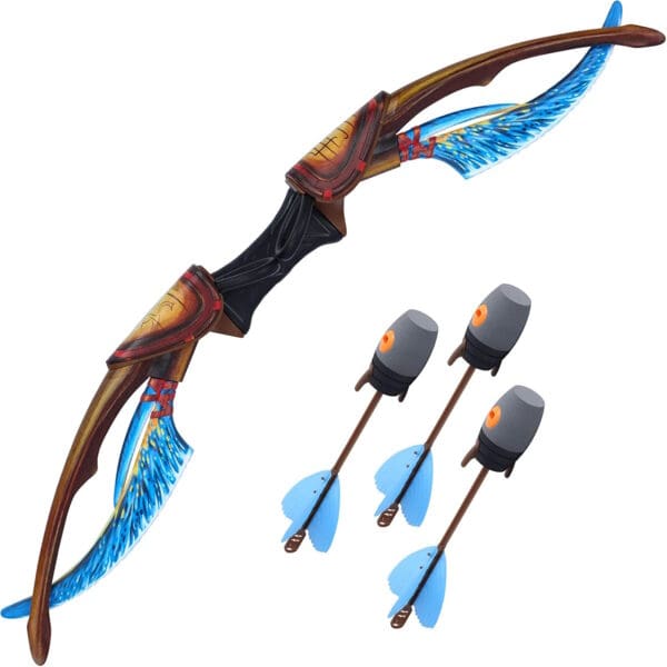 Zing Avatar Neytiri's Ceremonial Bow - Σετ Τόξο & Βέλη (3x Zonic Whistle Arrows) - Ασφαλές τόξο εμβέλειας 48 μέτρων για παιδιά 14 ετών και άνω