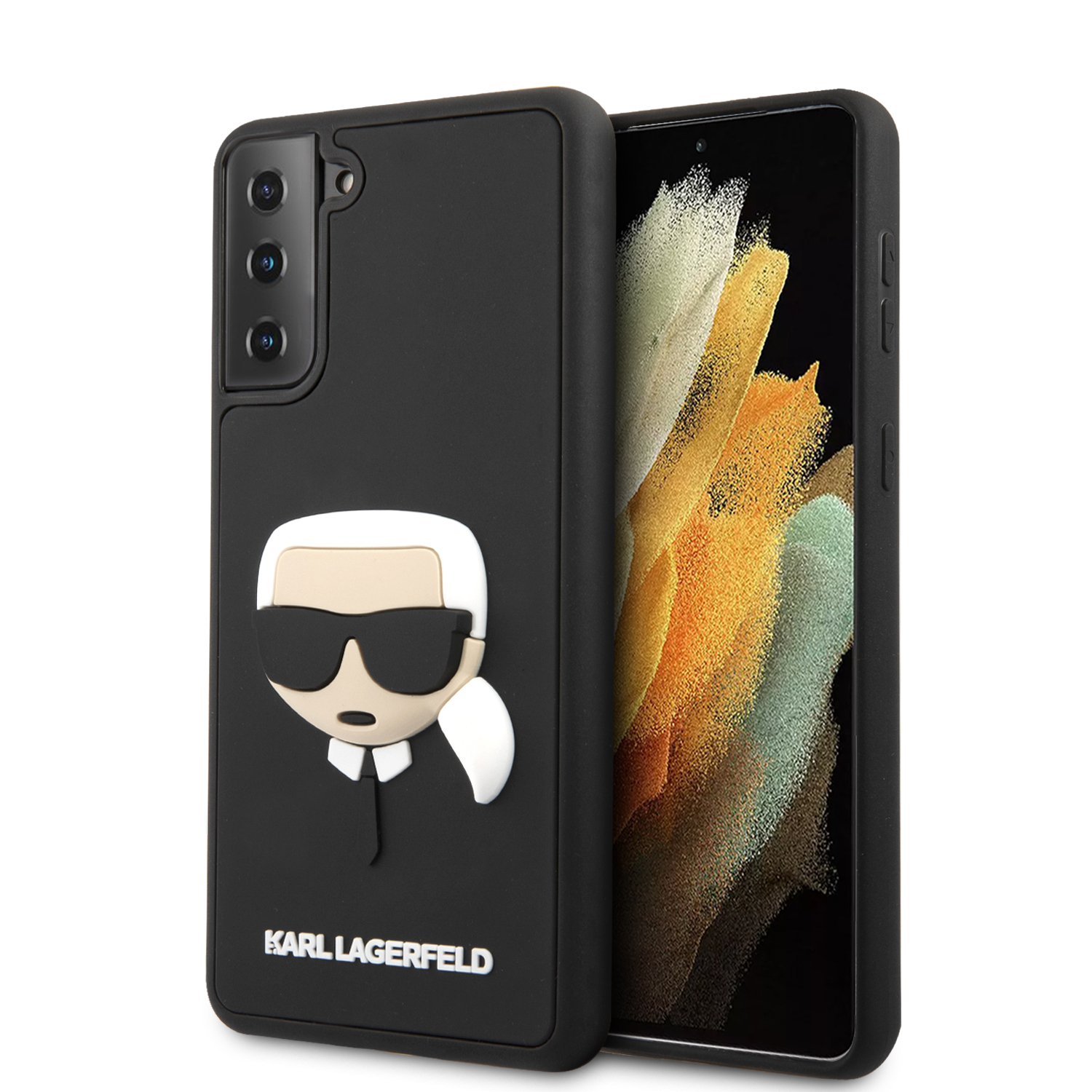 Karl Lagerfeld “Karl's Head” 3D Rubber Back Cover Case Θήκη προστασίας από Ελαστικό και Σιλικόνη – Samsung Galaxy S21 Plus (Black)