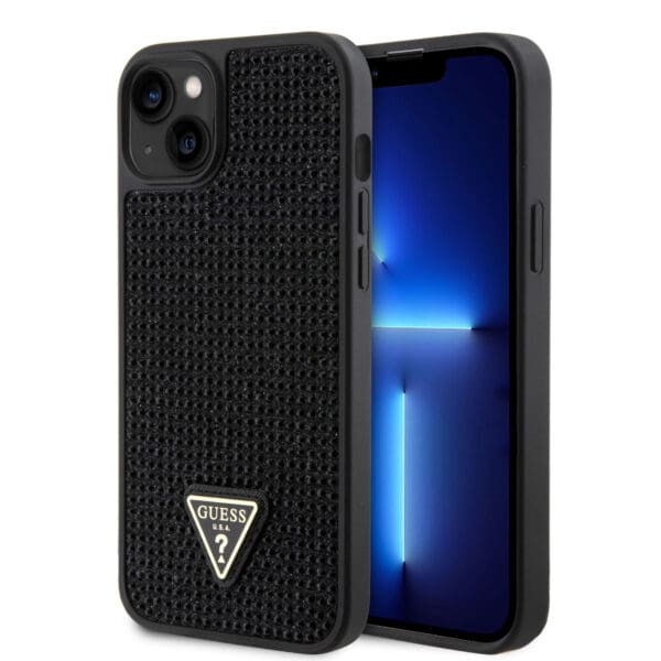 Guess “Rhinestones Triangle Metal Logo Collection” Θήκη προστασίας για iPhone 14 Plus (Μαυρο)