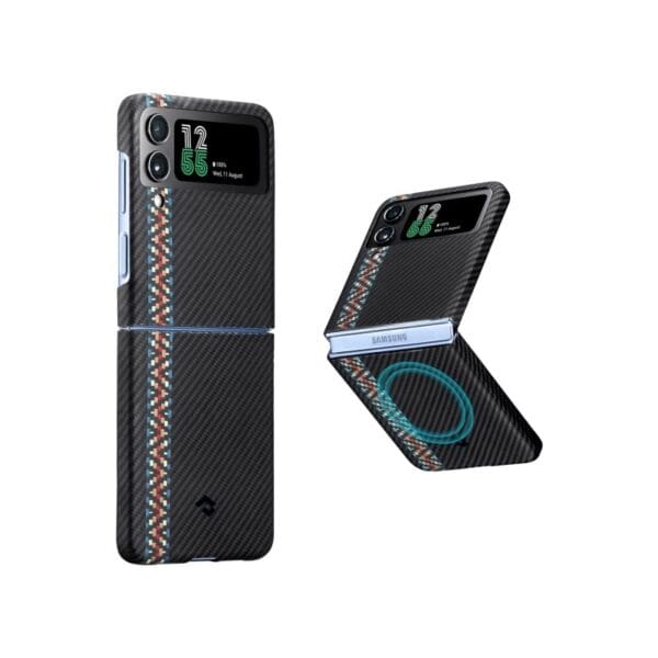 Pitaka Fusion Weaving MagEZ Case 3 - MagSafe Θήκη Aramid Fiber Body Samsung Galaxy Z Flip4 - 0.95mm - 600D - Rhapsody (FRFLIP4)