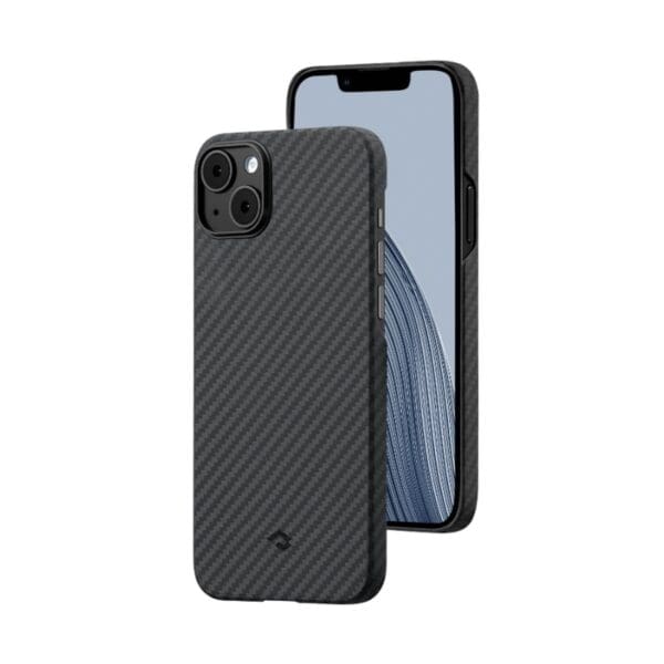 Pitaka MagEZ Case 3 - MagSafe Θήκη Aramid Fiber Body Apple iPhone 14 - 1.05mm - 1500D - Black / Grey / Twill (KI1401)