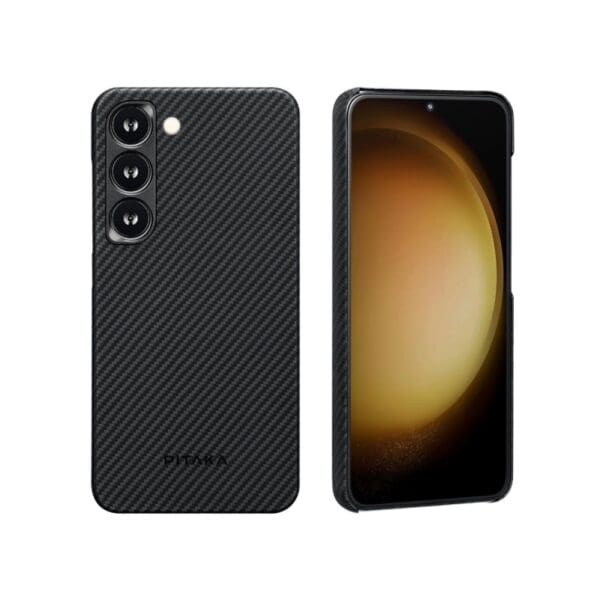 Pitaka MagEZ Case 3 - MagSafe Θήκη Aramid Fiber Body Samsung Galaxy S23 Plus - 0.95mm - 600D - Black / Grey / Twill (KS2301S)