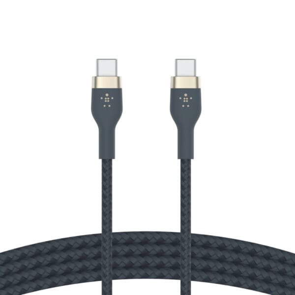 Belkin Boost↑Charge PRO Flex USB-C σε USB-C Καλώδιο σε μπλε χρώμα μήκους 2 μέτρων (CAB011bt2MBL)