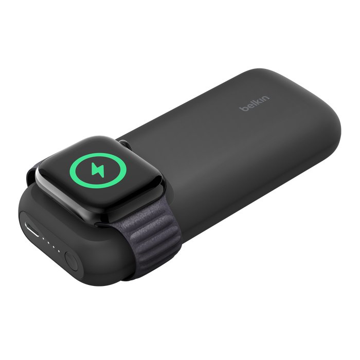 Belkin Boost↑Charge Pro Fast Wireless Charger Φορτιστής για Apple Watch + Powerbank 10k (μαύρος) (BPD005btBK)