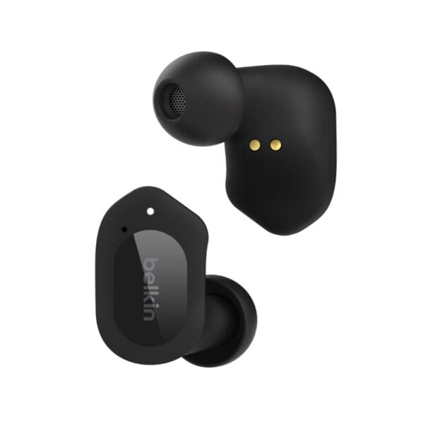 Belkin SoundForm Play True Wireless Earbuds - True Wireless Ακουστικά με θήκη με ασύρματη φόρτιση (μαύρα)