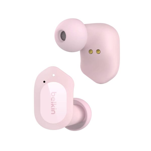Belkin SoundForm Play True Wireless Earbuds – True Wireless Ακουστικά με θήκη με ασύρματη φόρτιση (ροζ)