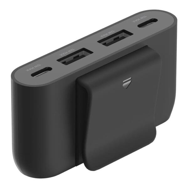 Belkin Boost↑Charge 4-Port Power Extender Hub με 2 θύρες USB-C και 2 θύρες USB-A και καλώδιο 2 μέτρων (μαύρο) (BUZ001bt2MBKB7)