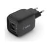 Belkin Boost↑Charge Pro Dual USB-C GaN Wall Charger Οικιακός φορτιστής με τεχνολογία PPS ισχύος 45W (μαύρος) (WCH011vfBK)