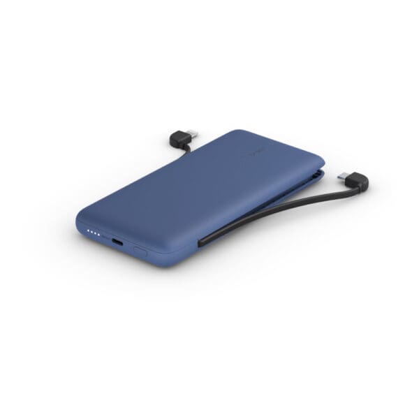 Belkin Boost↑Charge Plus Power Bank USB-C 10K με ενσωματωμένα καλώδια φόρτισης - Μπλε