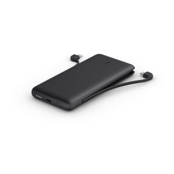 Belkin Boost↑Charge Plus Power Bank USB-C 10K με ενσωματωμένα καλώδια φόρτισης - Μαύρο