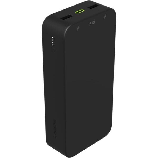 Mophie Powerstation 2023 Powerbank 20k με 2 θύρες USB-A και 1 θύρα USB-C (PowerDelivery 20W) σε μαύρο χρώμα
