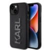 Karl Lagerfeld “Karl 3D Logo Glitter Cover” Hard Case Θήκη προστασίας από σιλικόνη – iPhone 15 (Glitter / Black – KLHCP15S3DMBKCK)
