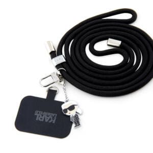 Karl Lagerfeld Ikonik Crossbody Cord Universal κορδονάκι συμβατό με κάθε τύπο θήκης (Μαύρο – KLUCNMSCKIK)