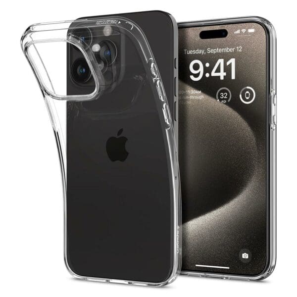 Spigen Liquid Crystal Case Θήκη προστασίας για iPhone 15 Pro Max σε χρώμα Crystal Clear (ACS06557)